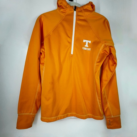 Colosseum Tennessee Volunteers Pullover Hoodie Medium | Orange Quarter Zip - Picture 1 of 5